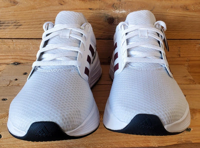 Adidas Galaxy 6 Low Textile Trainers UK8/US8.5/EU42 IE8136 Cloud White/Red