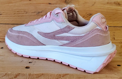 Fila Ray Low Textile/Suede Trainers UK5.5/US6.5/EU39 3RM01683-661 Pink/White