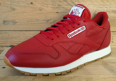 Reebok Classic Low Leather Trainers UK11/US12/EU45.5 059503 Red/White/Gum