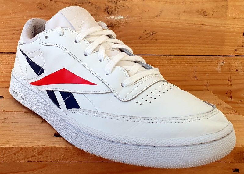 Reebok Club C 85 Low Leather Trainers UK9/US10/EU43 EH0640 White/Navy/Red