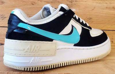 Nike Air Force 1 Shadow Leather Trainers UK6/US8.5/EU40 CZ7929-100 White/Black