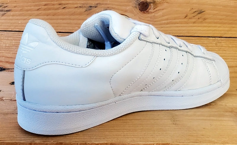 Adidas Superstar Low Leather Trainers UK4/US4.5/EU36.5 B23641 Triple White