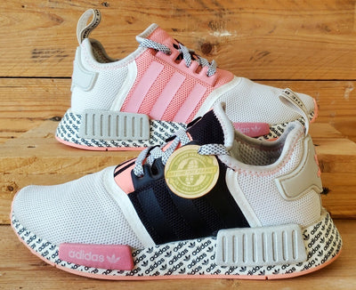 Adidas NMD R1 Low Textile Trainers UK5/US5.5/EU38 FV6991 White/Pink