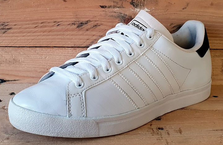 Adidas Court Star Low Leather Trainers UK7 US7.5 EU40.5 V24555 White Black VintageTrainers
