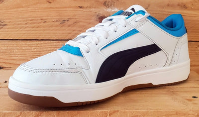 Puma Rebound Joy Low Leather Trainers UK8/US9/EU42 380747-07 White/Blue/Black