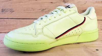 Adidas Continental 80 Leather Trainers UK8/US8.5/EU42 B41675 Semi Frozen Yellow