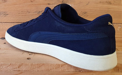 Puma Smash V2 Low Suede Trainers UK10/US11/EU44.5 364989-24 Navy/Cream