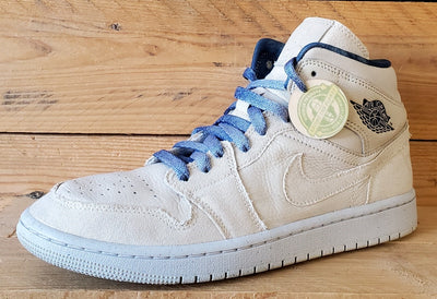 Nike Air Jordan 1 Mid Leather Trainers UK6.5/US9/EU40.5 DM9126-104 Sanddrift