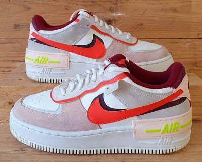 Nike Air Force 1 Shadow Low Trainers UK5/US7.5/EU38.5 CU8591-600 Orange Pearl