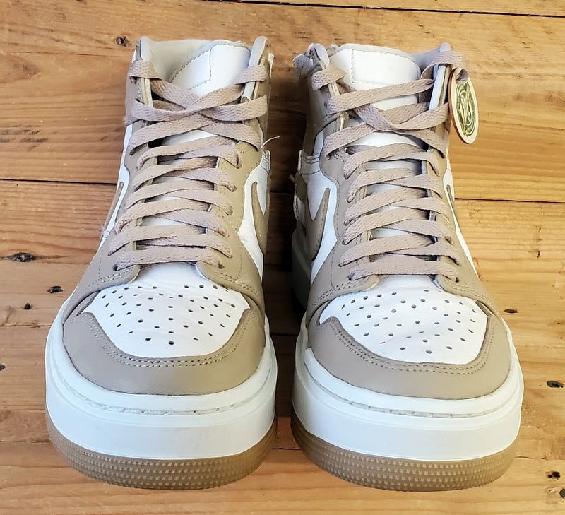 Nike Air Jordan 1 Elevate Mid Leather Trainers UK5/US7.5/EU38.5 Vachetta Tan