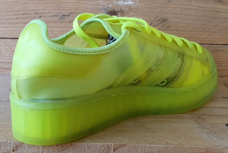 Adidas Originals Superstar Jelly Low Trainers UK6/US7.5/EU39 FX2987 Solar Yellow