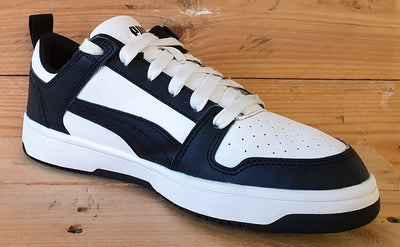 Puma Rebound Layup Low Leather Trainers UK5/US6C/EU38 370490-16 White/Black