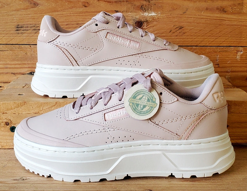 Reebok Club C Double Geo Low Leather Trainers UK3.5/US6/EU36.5 H69145 Pink