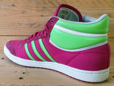 Adidas Originals Sleek Series Mid Trainers UK7/US8.5/EU40.5 G19594 Pink/Green