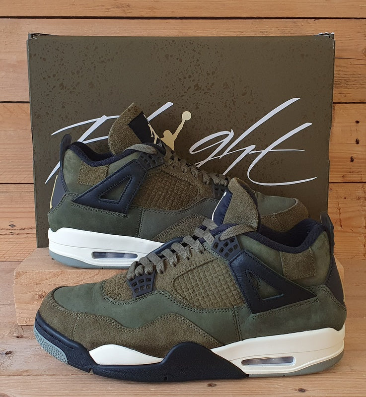 Nike Air Jordan 4 Craft Mid Suede Trainers UK9.5/US10.5/EU44.5 FB9927-200 Olive