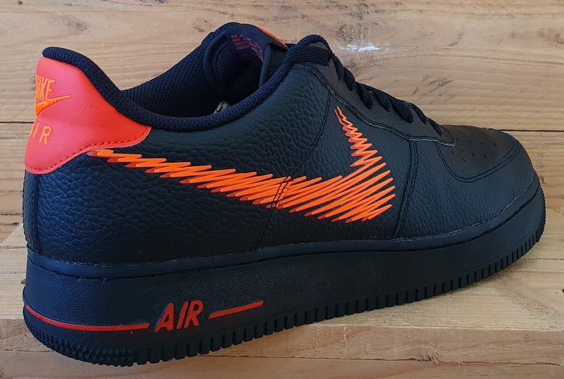 Nike Air Force 1 Zig Zag Low Trainers UK12/US13/EU47.5 DN4928-001 Black Orange