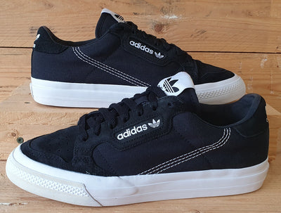 Adidas Continental Vulc Canvas/Suede Trainers UK8/US8.5/EU42 EF3524 Core Black