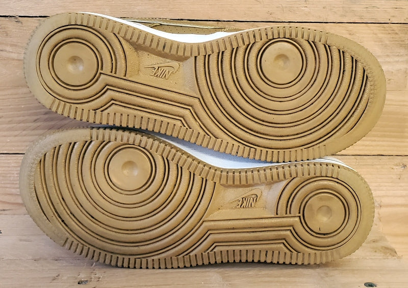 Nike Air Force 1 Low Leather Trainers UK3/US3.5Y/EU35.5 820438-700 Gold/White