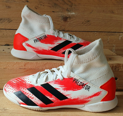 Adidas Predator 20.3 Kids Trainers UK13.5K/US1/EU32 EG0931 White/Core Black/Pop