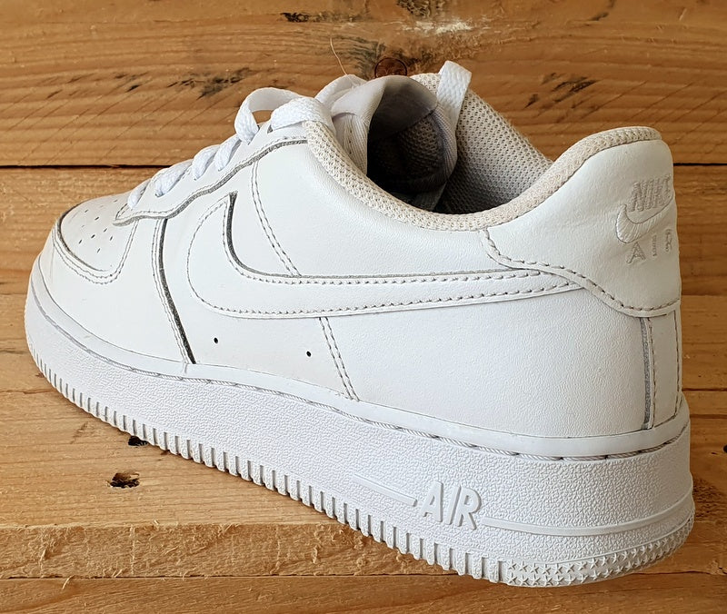 Nike Air Force 1 Low Leather Trainers UK5.5/US6Y/EU38.5 DH29220-111 Triple White