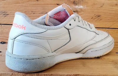 Reebok Club C 85 Low Leather Trainers UK5.5/US8/EU38.5 FY5163 White/Flare Orange