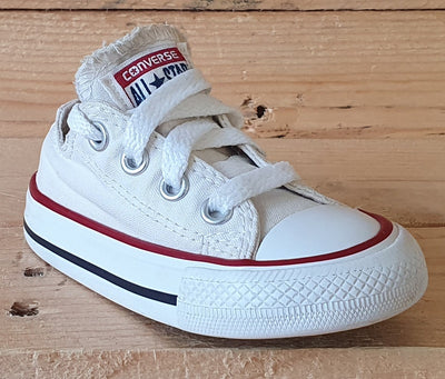 Converse Chuck Taylor All Star Low Canvas Kids Trainers UK4/US4/E20 7J2566 White