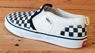 Vans Off The Wall Canvas Trainers UK5/US6/EU38 508731 Checkerboard/White/Black
