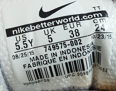 Nike Air Max Invigor Nylon Trainers 749575-002 Grey/White/Pink UK5/US5.5Y/EU38