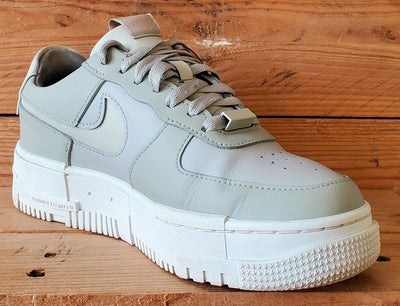 Nike Air Force 1 Pixel Leather Trainers UK5/US7.5/EU38.5 CK6649-104 Stone Bone