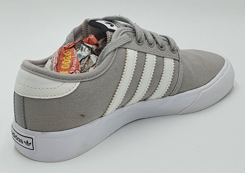 Adidas Seeley Low Canvas Trainers BY3839 Solid Grey/Cloud White UK3/US3.5/EU35.5