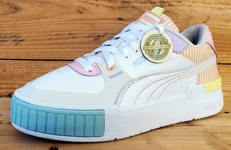 Puma Cali Sport Low Leather Trainers UK5/US7.5/EU38 382503-01 White/Orange