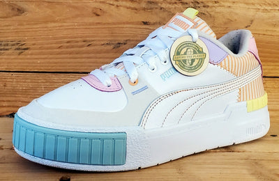 Puma Cali Sport Low Leather Trainers UK5/US7.5/EU38 382503-01 White/Orange