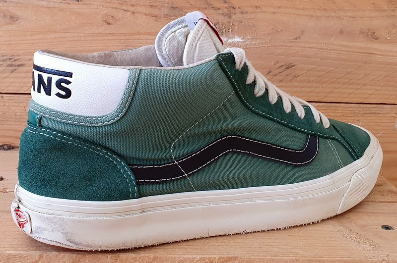 Vans Off The Wall Mid Canvas Trainers UK9/US10/EU43 721278 Forest Green/Black