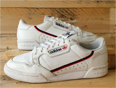 Adidas Continental 80 Low Leather Trainers B41674 White/Red UK8.5/US9/EU42.5
