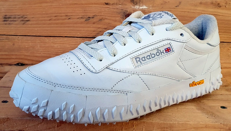 Reebok Club C Vibram Low Leather Trainers UK9/US10/EU43 GY8791 Cloud White