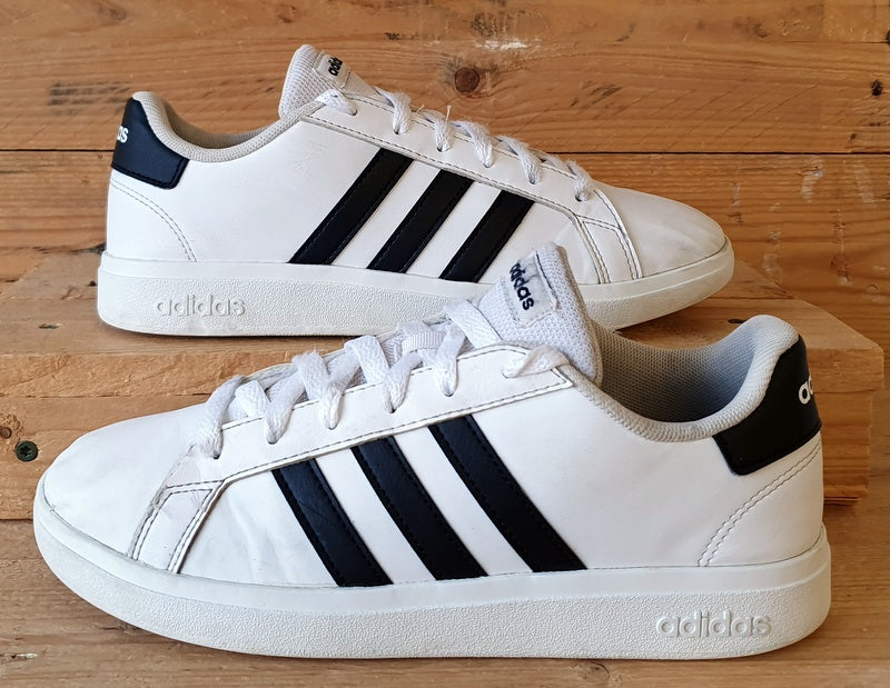 Adidas Grand Court Low Leather Trainers UK4.5/US5/EU37.5 GW6511 White/Black