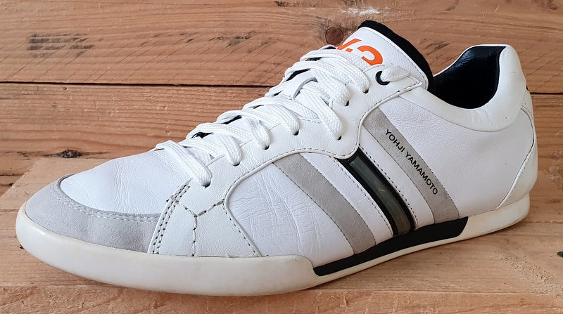 Adidas Y-3 Yohji Yamamoto Low Leather Trainers UK8.5/US9/EU42.5 U4299 White