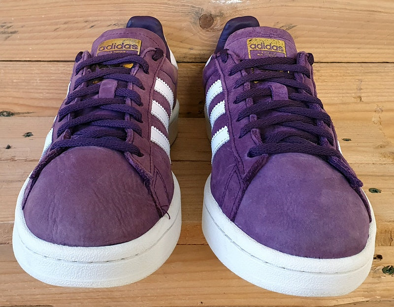 Adidas Campus Low Suede Trainers UK6.5/US8/EU40 BY9843 Purple/White