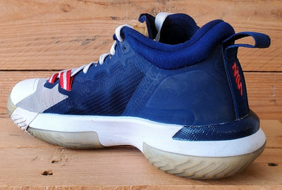 Nike Air Jordan Zion 1 Mid Textile Trainers UK6/US6.5/EU39 DA3131-401 Navy/White