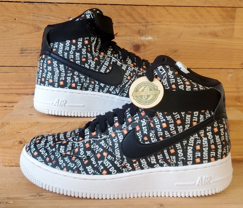 Nike Air Force 1 JDI Pack Mid Leather Trainers UK5/US7.5/EU38.5 AO5138-001 Black