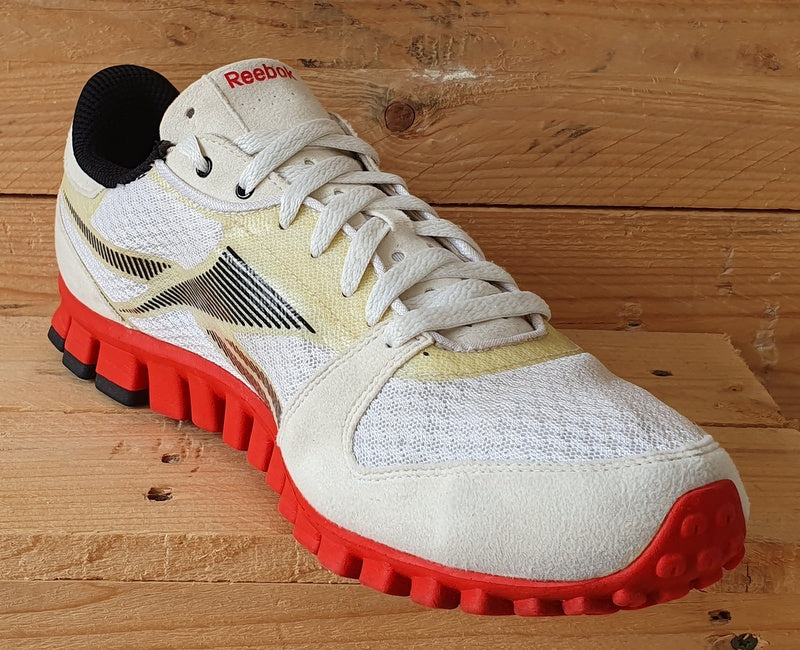 Reebok Realflex Low Textile Trainers UK10.5/US11.5/EU45 J93408 White/Cream/Red