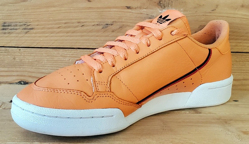 Adidas Continental 80 Low Leather Trainers UK7.5/US8/EU41 CG7124 Easy Orange
