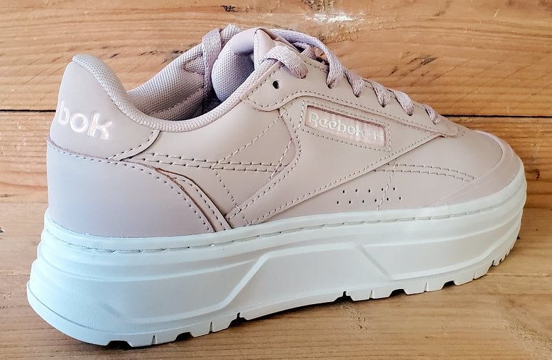 Reebok Club C Double Geo Low Leather Trainers UK3.5/US6/EU36.5 H69145 Pink