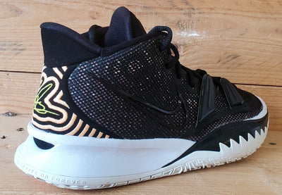 Nike Kyrie 7 Ripple Effect Mid Textile Trainers UK5/US5.5/EU38 CQ9326-005 Black