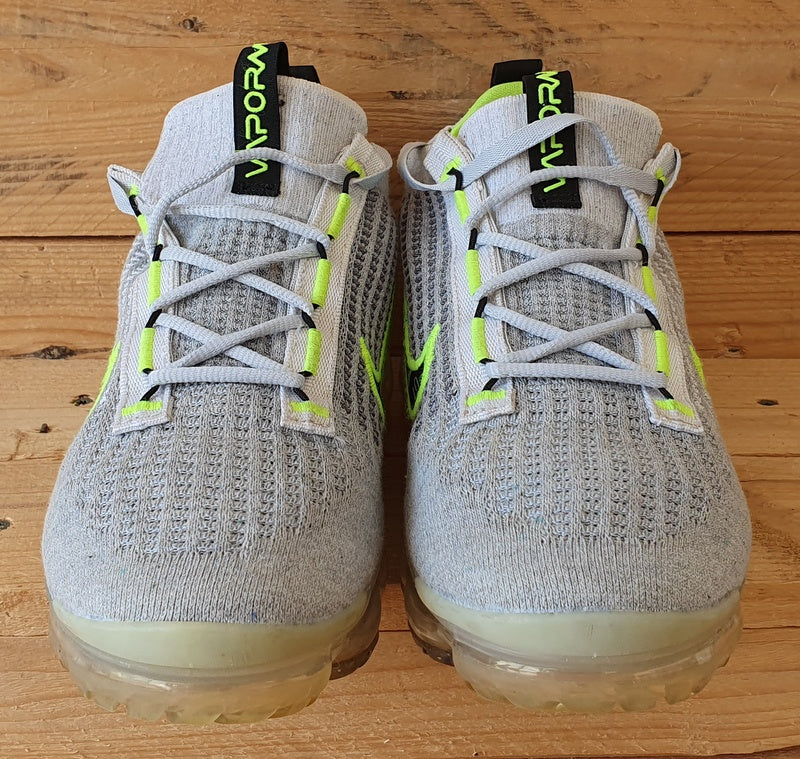 Nike Vapormax Low Flyknit Trainers UK7.5/US8.5/EU42 DH4085-001 Wolf Grey/Volt