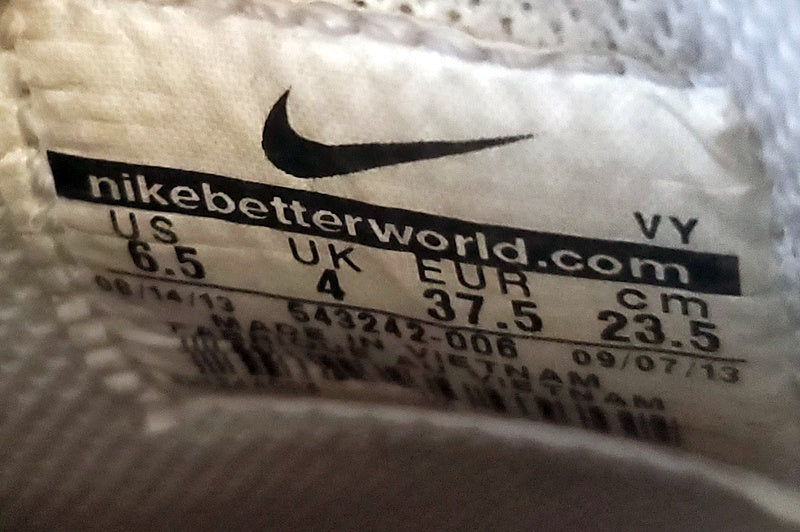 Nike Dunk Skinny Print Mid Suede Trainers UK4/US6.5/EU37.5 543242-006 Black