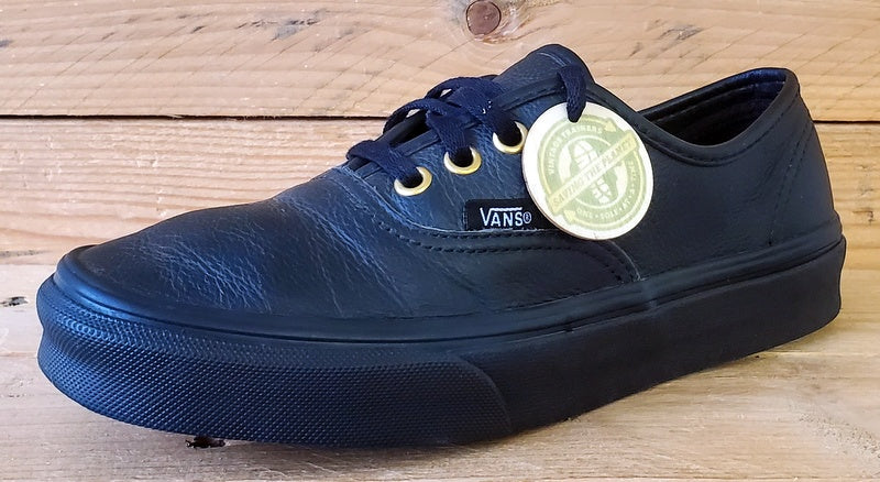 Vans Off The Wall Low Leather Trainers UK3.5/US6/EU36 500714 Triple Black