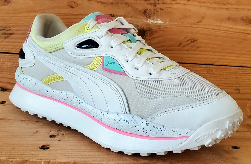 Puma Rider Low Textile/Leather Trainers UK5.5/US6.5C/EU38.5 382539-01 White
