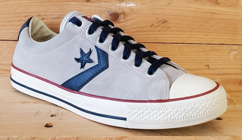 Converse All Star Low Suede Trainers UK8/US8/EU41.5 118771 Grey/Navy/White