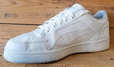 Puma Rebound Low Leather Trainers UK10/US11/EU44.5 380747-02 Triple White